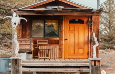 altes Tiny House in einer Austellung Baden-Württemberg