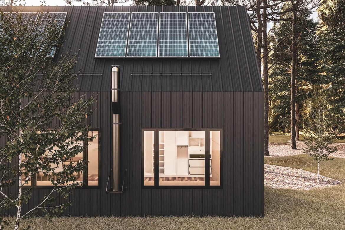 Tiny House mit Solaranlage, 50 qm groß